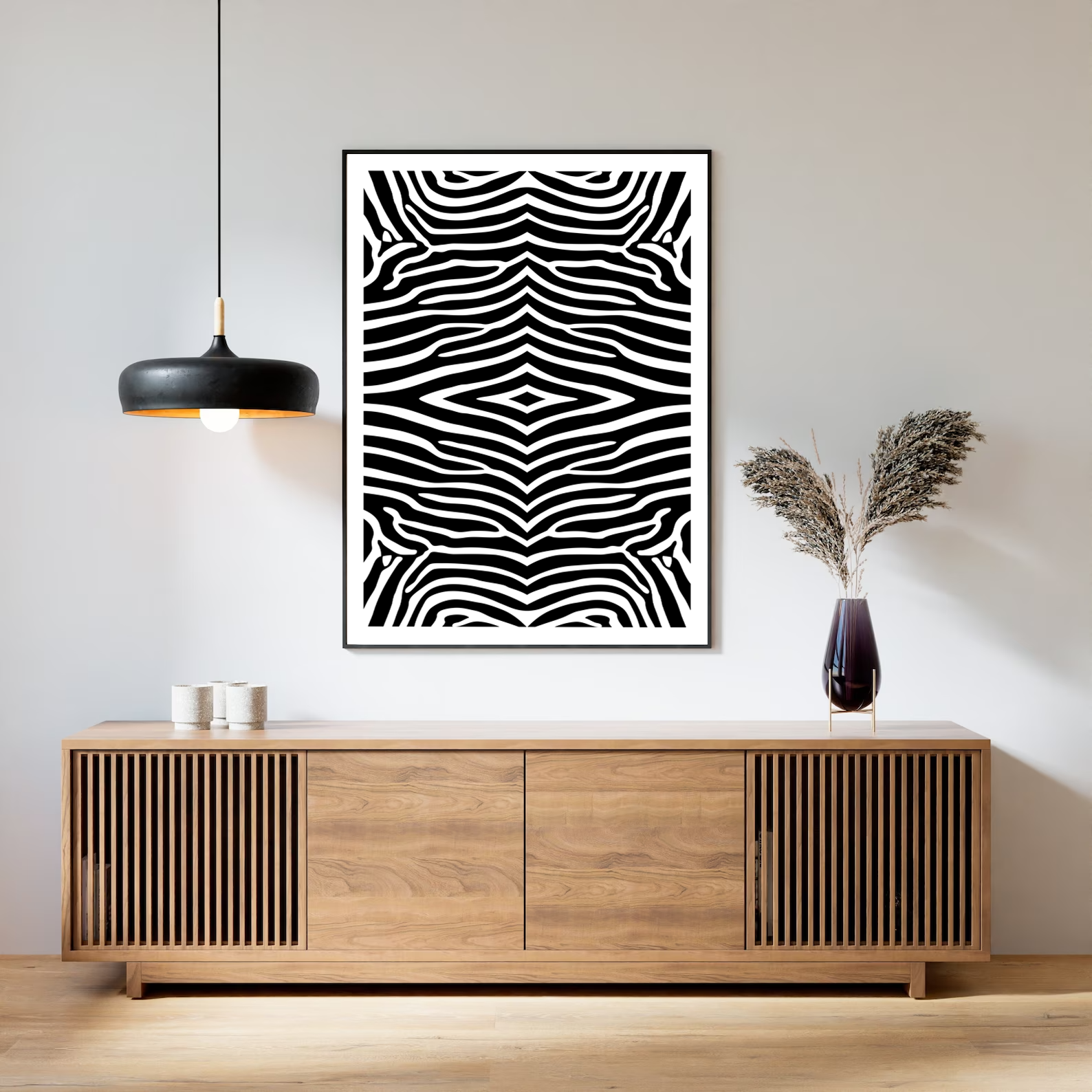 Póster de Arte Cebra para Decorar Ambientes en Descarga Instantánea