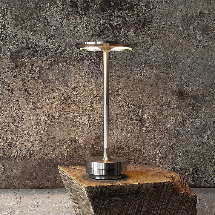 Klume™ Vintage Industrial Style Rechargeable LED Table Lamp with Dimming Touch